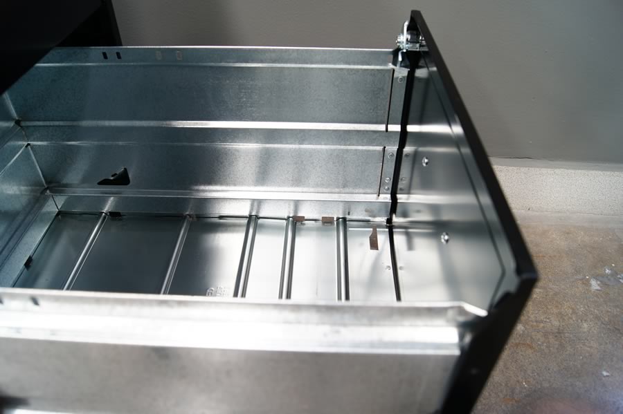 Archivero para almacenaje de documentos tamaño carta metálico de 2 gavetas con ruedas