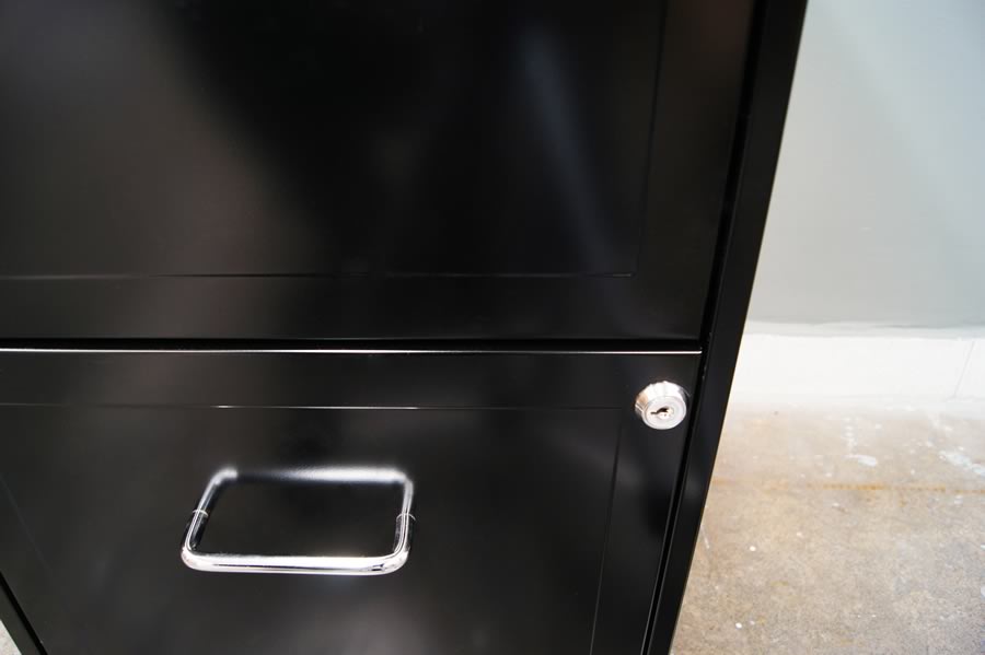 Archivero para almacenaje de documentos tamaño carta metálico de 2 gavetas con ruedas