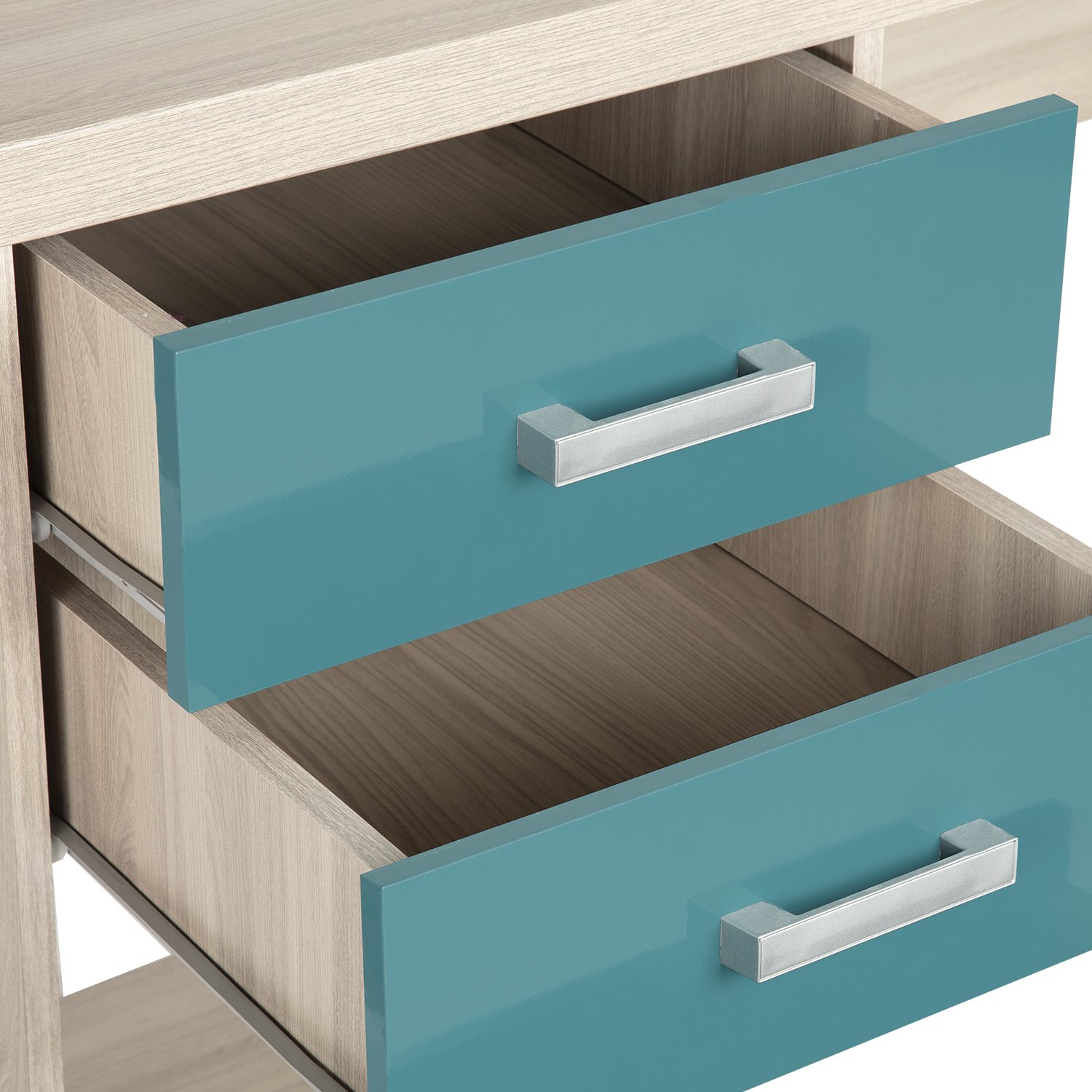 Escritorio Secretarial con 2 cajones malta