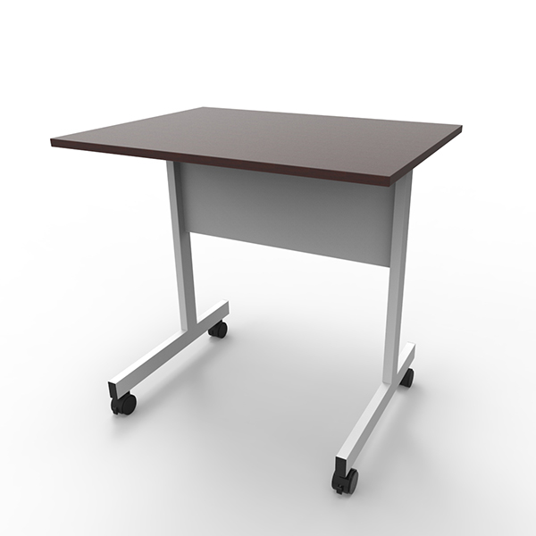 Mobiliario de oficina & escolar - Mesa polivalente rectangular con ruedas