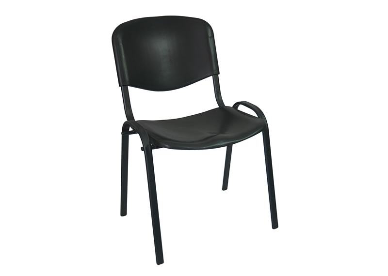 Silla iso nova de visita con respaldo y asiento plástico