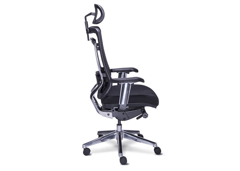 Sillón ejecutivo para oficina con cabecera, mecanismo synchro