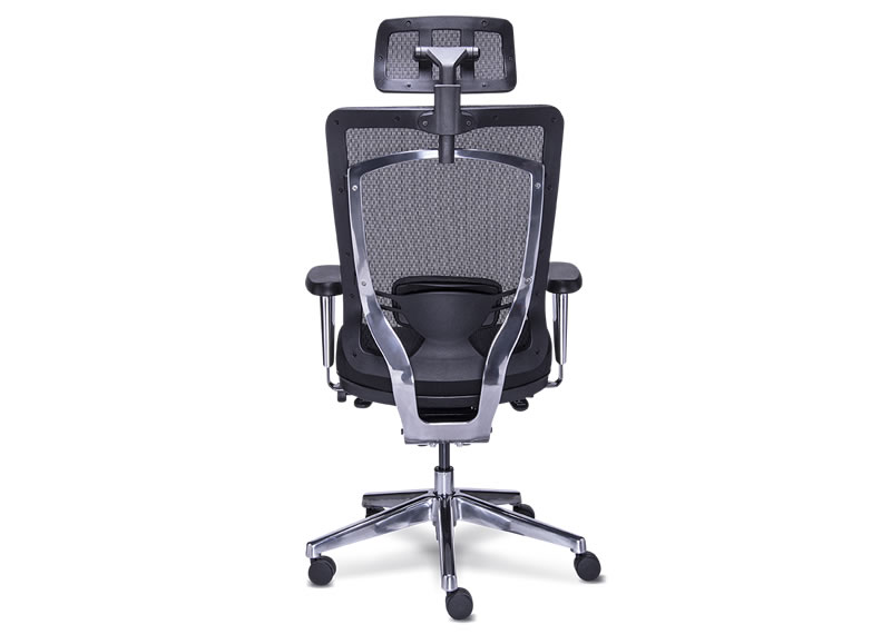 Sillón ejecutivo para oficina con cabecera, mecanismo synchro