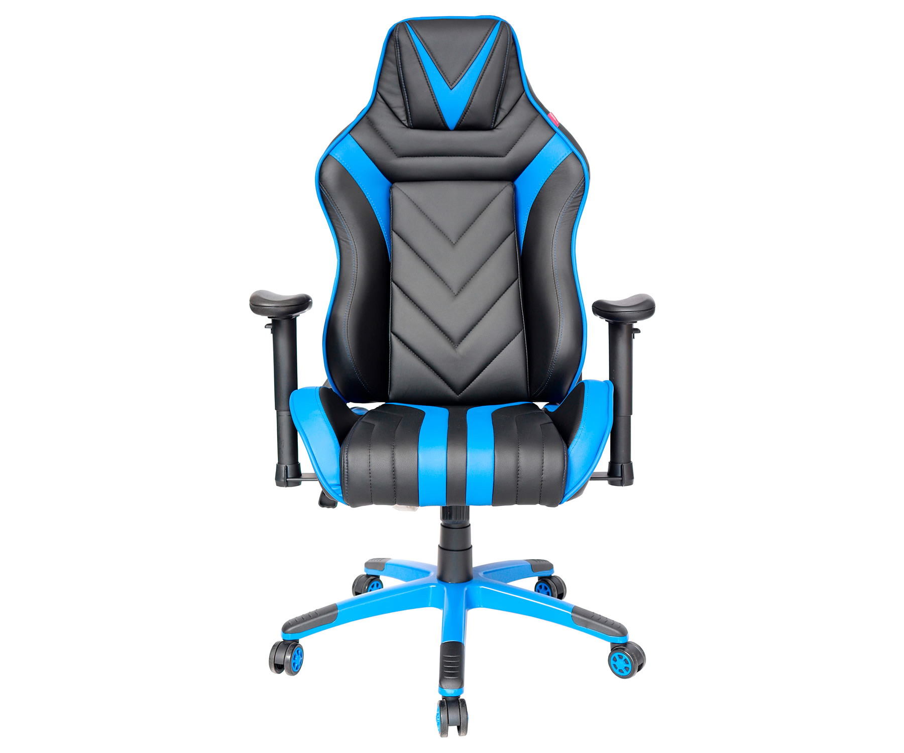 Silla gamer azul con negro moderna y ergonómica