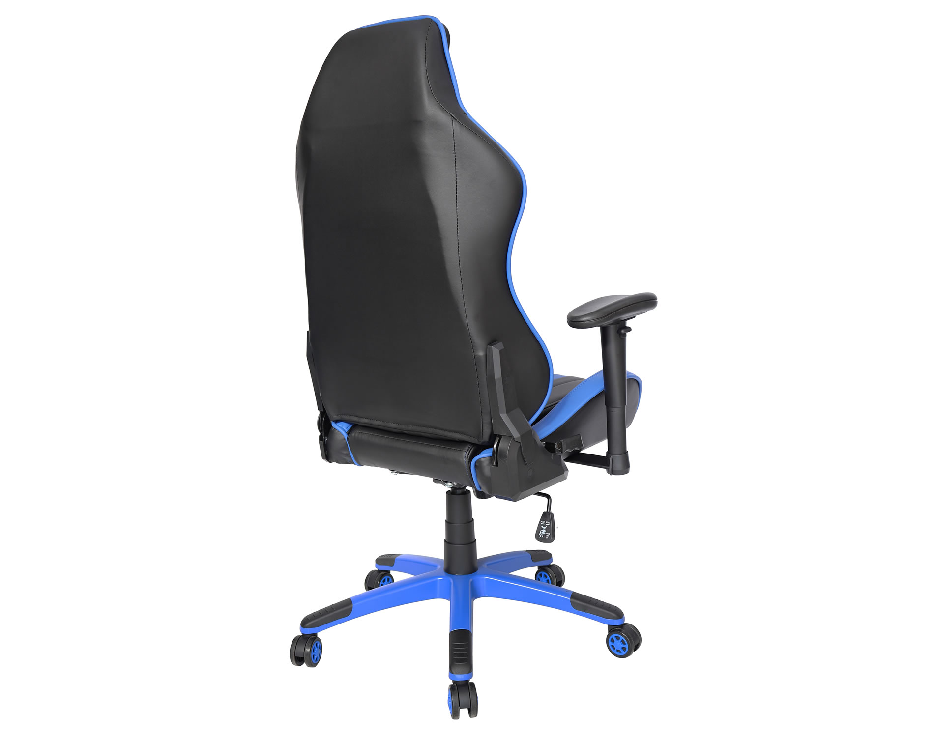Silla gamer azul con negro moderna y ergonómica