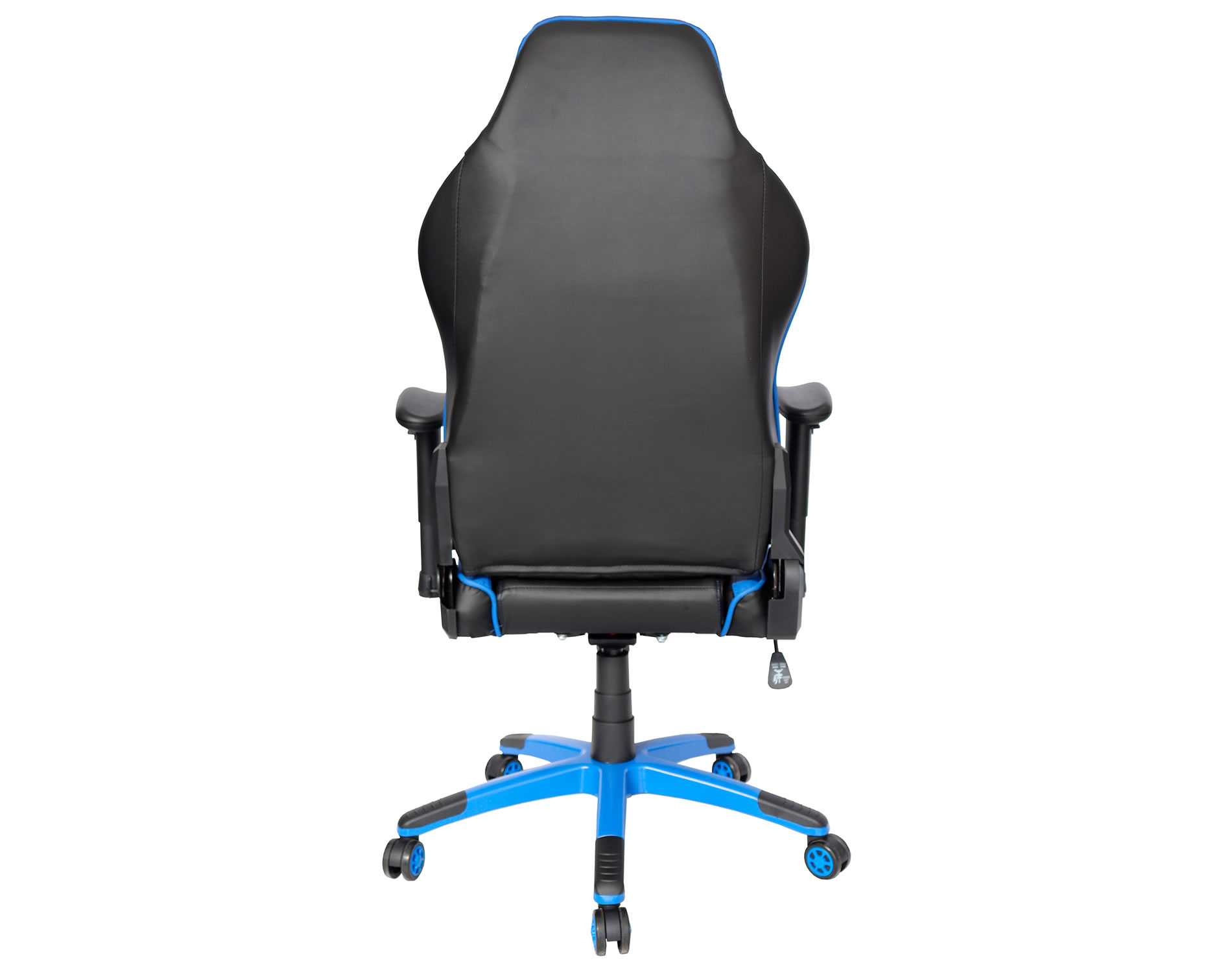 Silla gamer azul con negro moderna y ergonómica