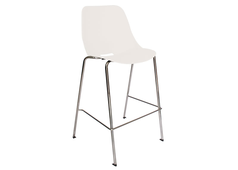 Silla quick alta para restaurante, cafetería hecha polipropileno