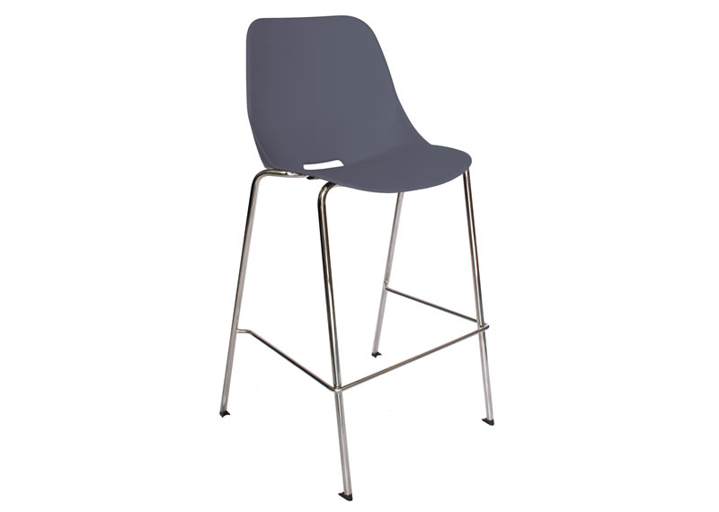 Silla quick alta para restaurante, cafetería hecha polipropileno