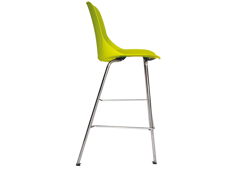 Silla quick alta para restaurante, cafetería hecha polipropileno