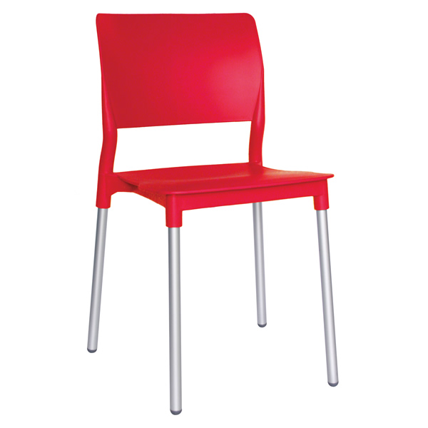 Silla reef para interperie de polipropileno y aluminio