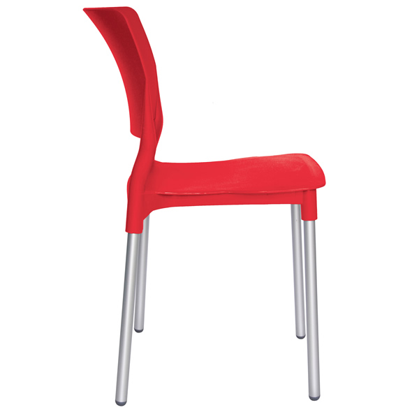Silla reef para interperie de polipropileno y aluminio