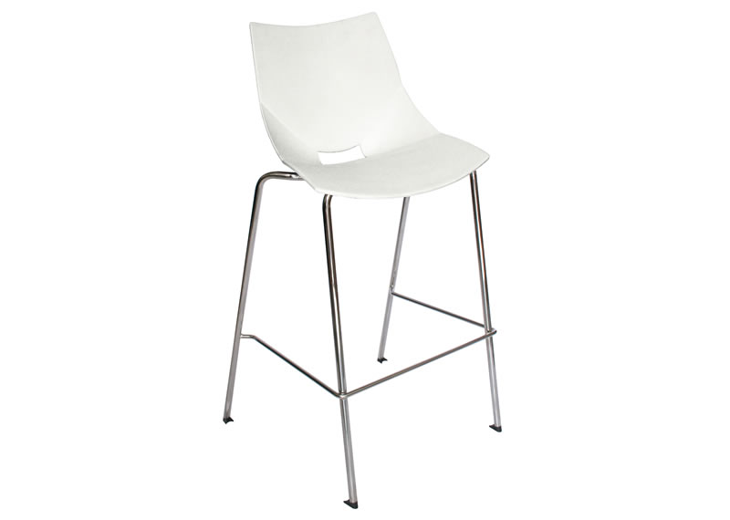 Silla Shell alta para cafeterías o comedores