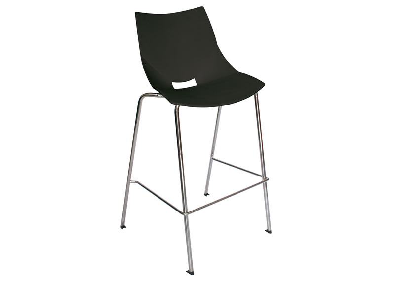 Silla Shell alta para cafeterías o comedores