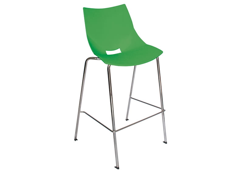 Silla Shell alta para cafeterías o comedores
