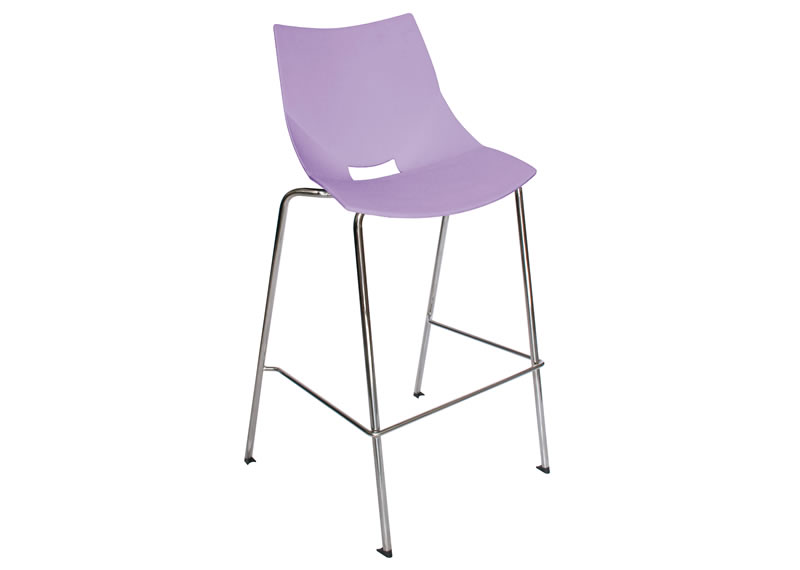 Silla Shell alta para cafeterías o comedores