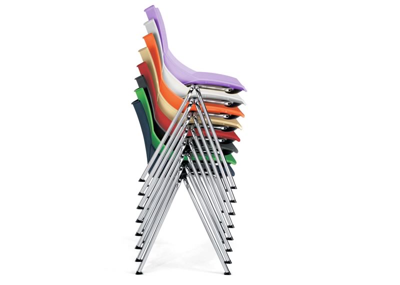 Silla Shell para comercios, restaurantes o comedores