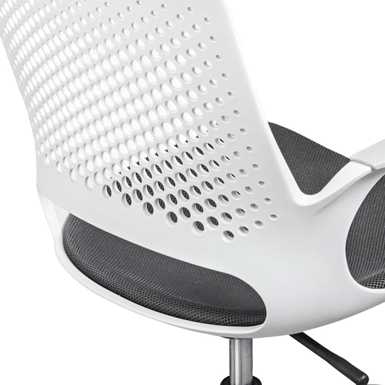 Silla Medellin gris de polipropileno acojinada