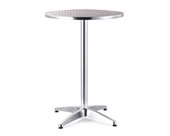 Mesa paulina de aluminio para comedor de 80cm de diámetro