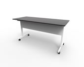 Mesa multiusos rectangular de 150cm de frente abatibles con ruedas