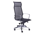 Silla para oficina, tapizada en mesh respaldo alto