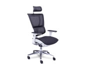 Silla ejecutiva de oficina en malla asiento sistema slider color negro
