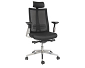 Silla gerencial natalino de malla con soporte lumbar