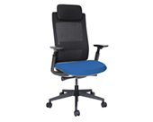 Silla para directivos quo de malla con cabecera y brazos ajustables