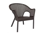 Silla iris para terraza o exteriores en imitación ratán