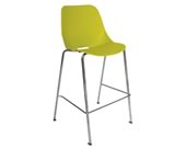 Silla quick alta para restaurante, cafetería hecha polipropileno