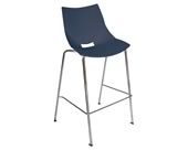 Silla Shell alta para cafeterías o comedores