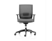 Silla ejecutiva con asiento deslizable, posiciones de reclinado y brazos ajustables tapizada en malla