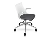 Silla Medellin gris de polipropileno acojinada