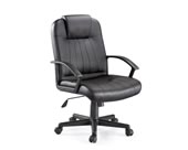 Silla para oficina pablo con respaldo medio tapizado en vinipiel